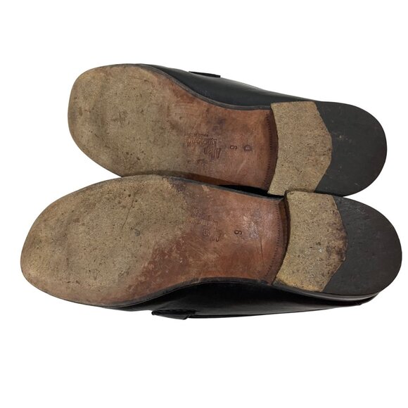 40% off! Allen Edmonds shoes men's 9 black leather Urbino tassel loafers slip on - Picture 12 of 13